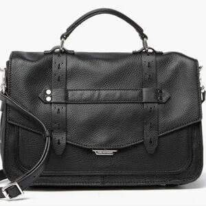 Aimee Kesterberg City Gypsy Black Leather Crossbody Satchel Bag